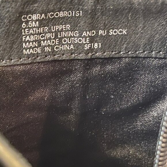 Retro 1970s Cobra Leather Platform Boots - Picture 15 of 16